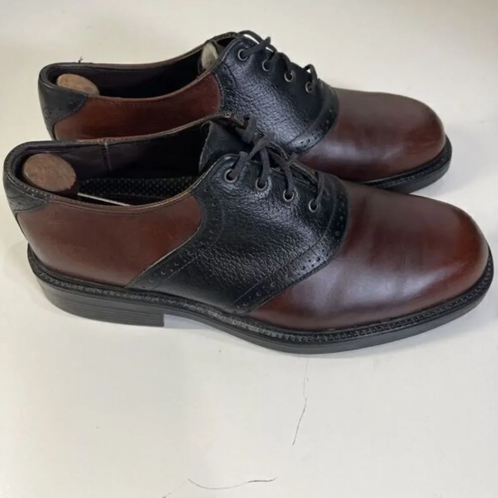 Sebago Mens Size 9M Brown Black‎ Leather Wingtip Oxford Dress Shoes 1016548S